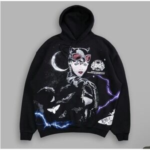 Darc Sport Batman Catwoman Side by Side Hoodie size L